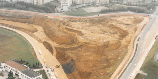 RN 57 Besançon - Terrassement et enrobés TP JCB Groupe Bonnefoy